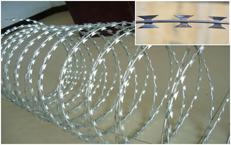 High tensile hot dip galvanized concertina wire loops