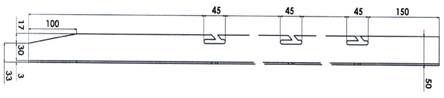 Pole sections for fence fixing