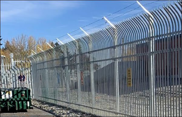 High security substation fencing palisade panels