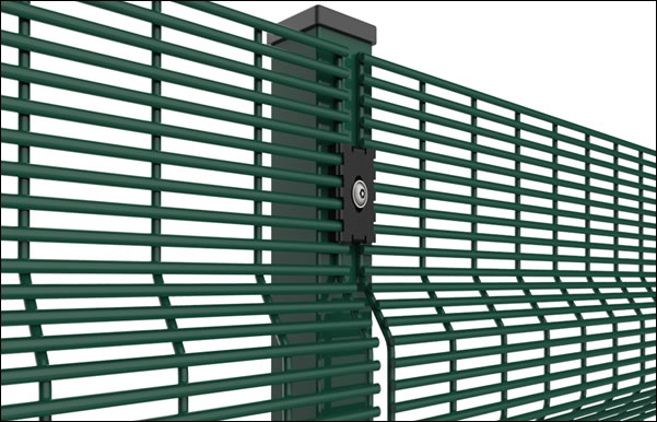 358 Mesh Fencing Panels Hot Dip Galvanized and Powder Coated Green for Prison and Other Sites